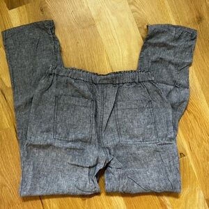 C&C California Charcoal gray Linen jogger Pants Small